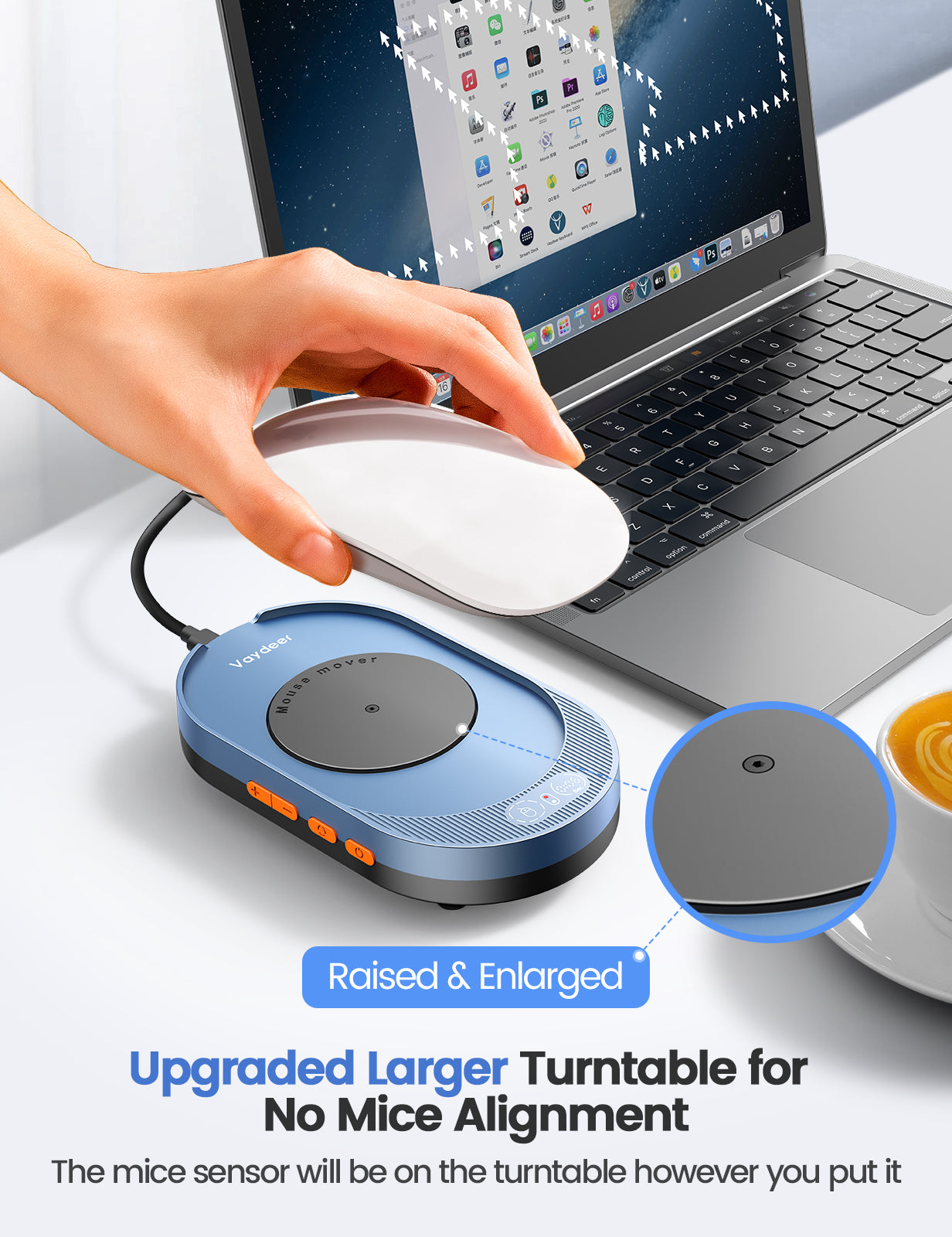 Vaydeer M4 Utra Mouse Mover with APP, with Remote Control and Timer Function