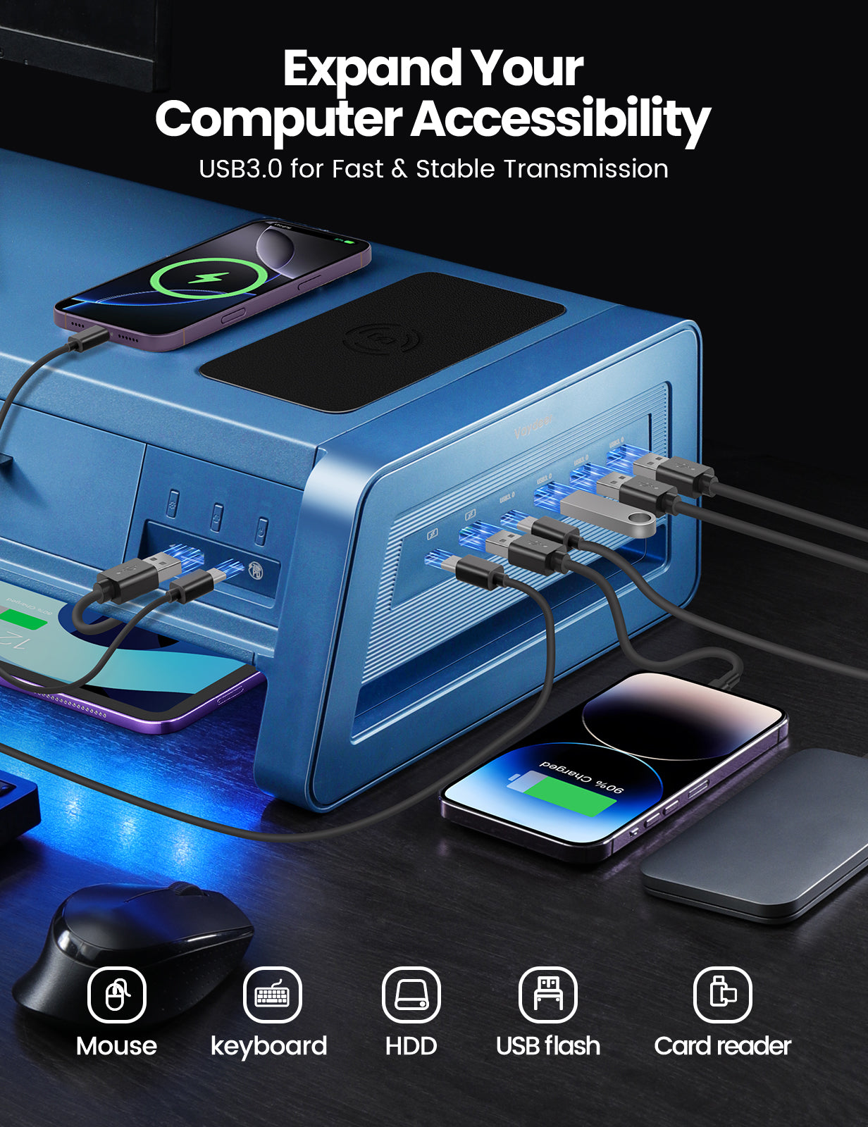 Vaydeer All-in-One Dual Monitor Stand Riser