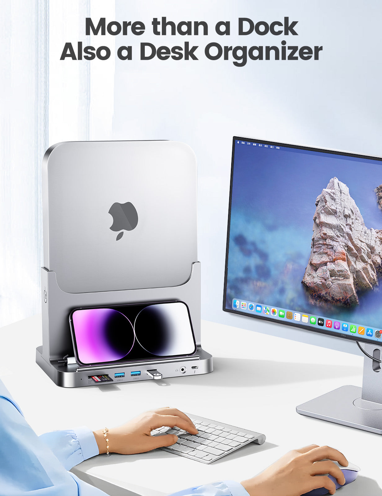 VAYDEER Mac Mini Stand - Silver