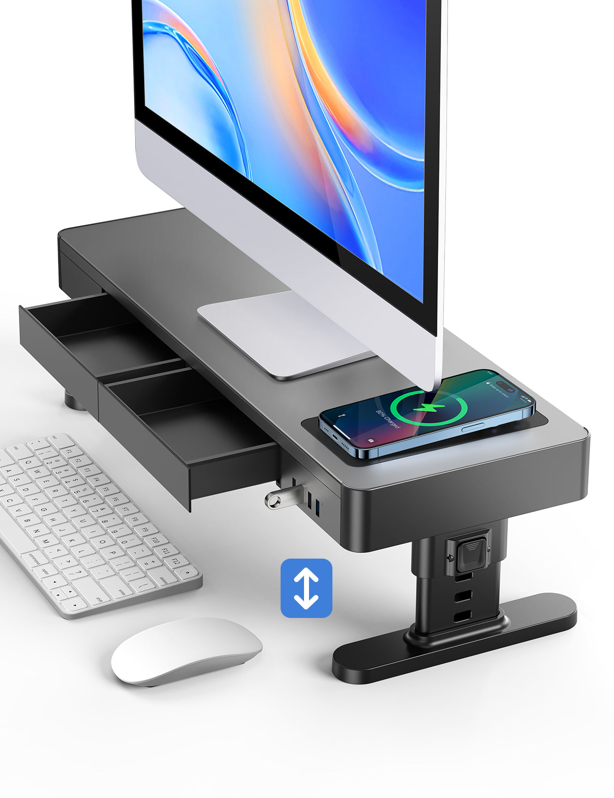 Vaydeer Adjustable Monitor Riser with 4 Height Modes