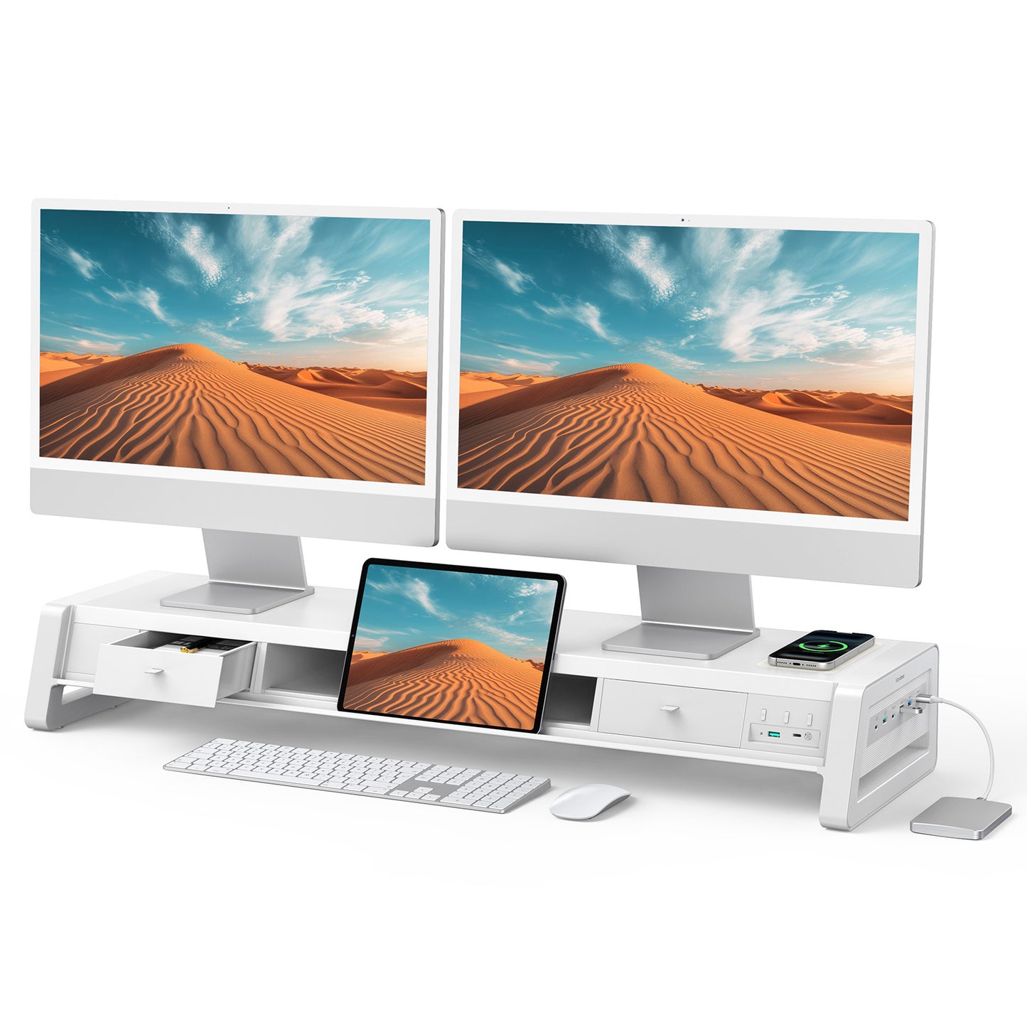 Vaydeer All-in-One Dual Monitor Stand Riser
