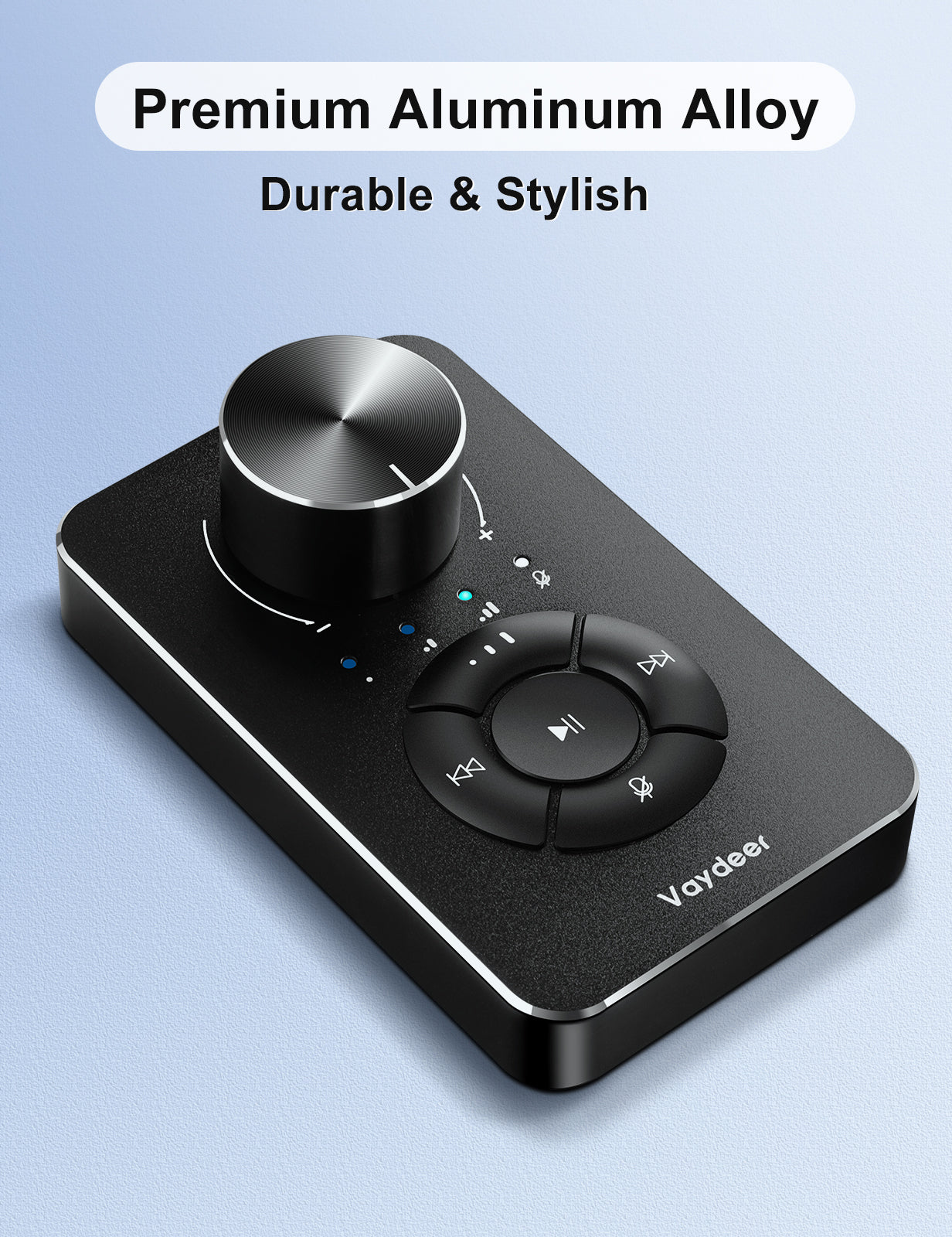 Vaydeer Multimedia Controller Knob with Mic-Mute Function