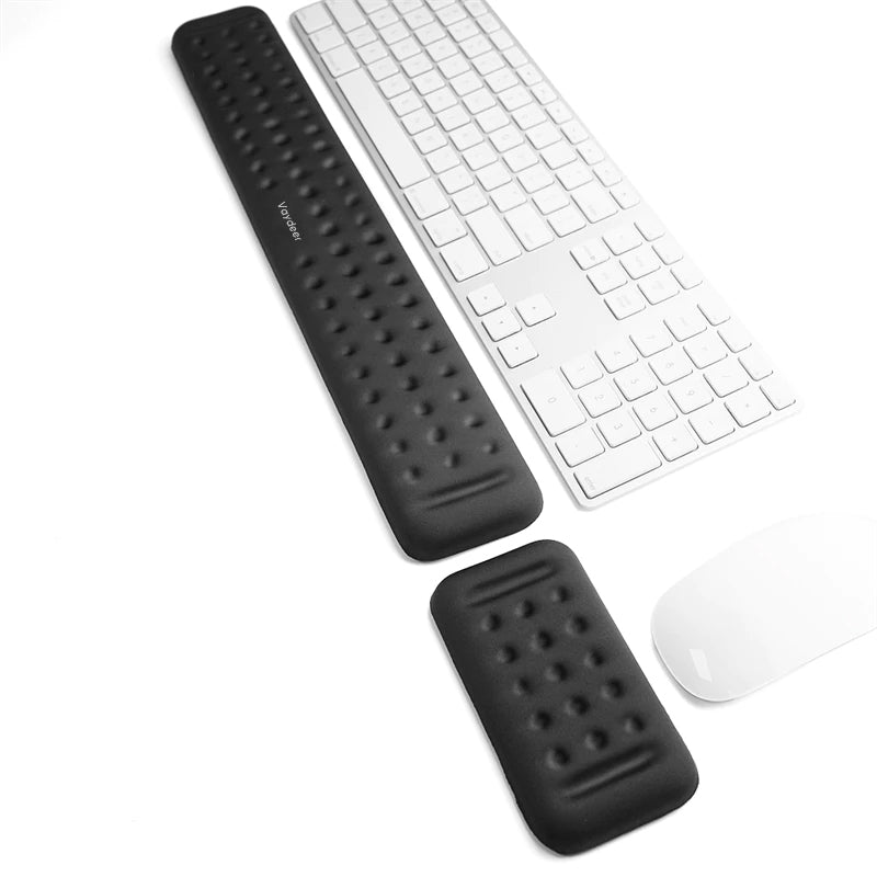 Vaydeer Wrist Rest Set for Mouse and Keyboard - Round Massage Holes