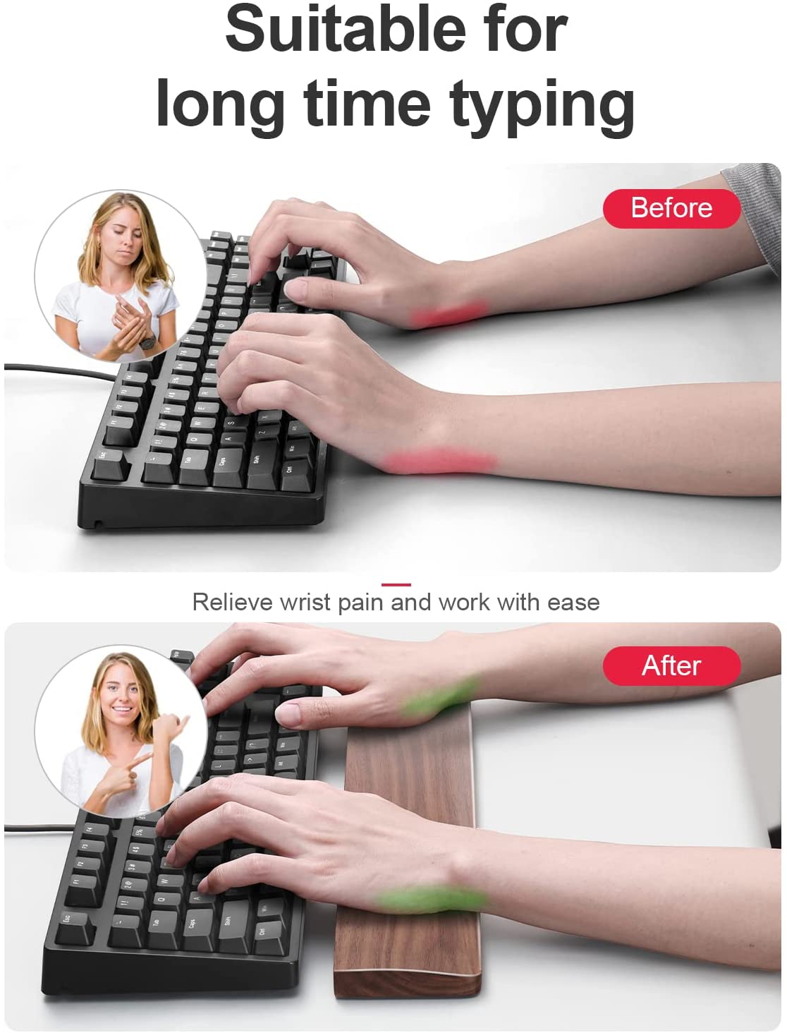 Hand Rest For Keyboard wrist rest, elbow rest,arm rest,keybooard wrist support,palm rest ...
