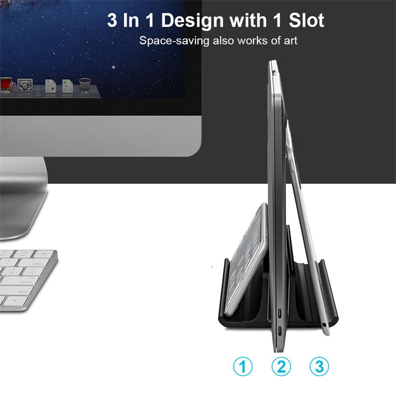 Vaydeer Aluminum Vertical Laptop Stand 1 Slot