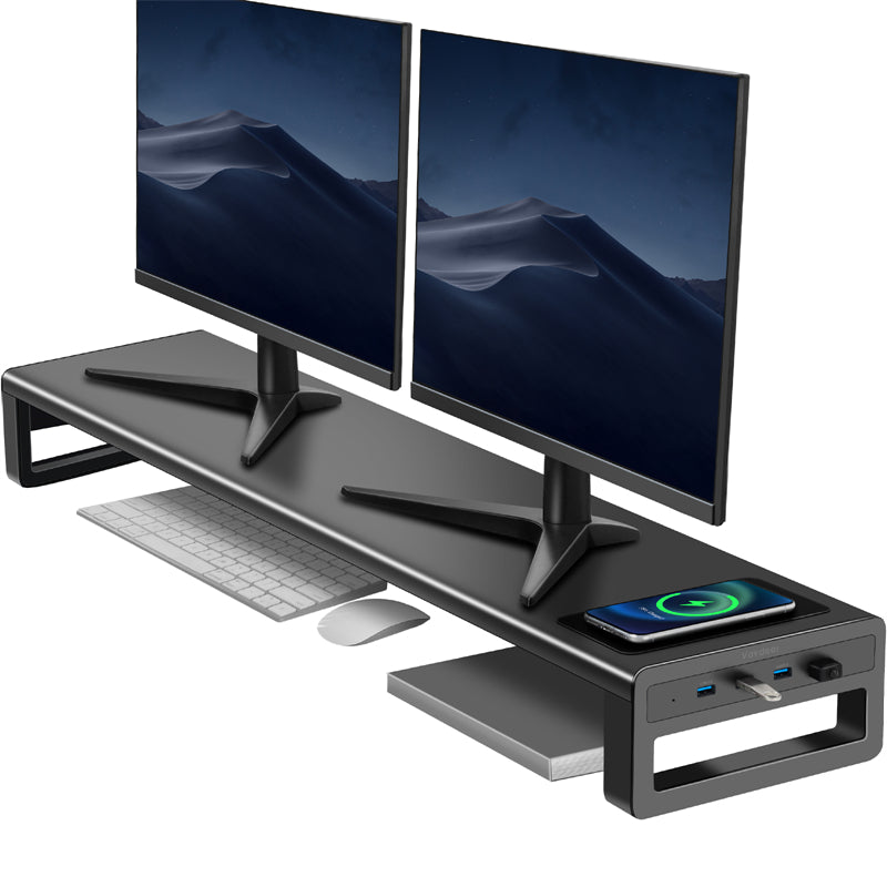 Vaydeer Aluminum Monitor Riser Stand - Wireless Charging