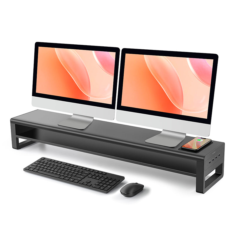 Vaydeer Upgraded 2-Tier Dual Monitor Riser Stand