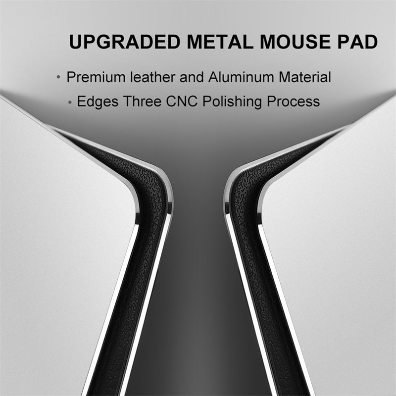 VAYDEER Aluminum Mouse Pad - Silver