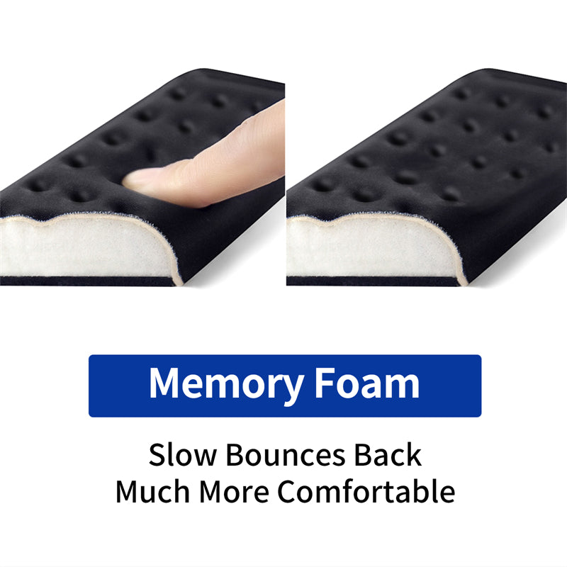 Vaydeer Repose-Poignets Et Accoudoirs Ergonomique Gel Mousse Mémoire - Noir Pour Bureau Et Gaming
