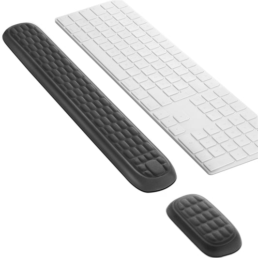 Vaydeer Wrist Rest Set for Mouse and Keyboard - Rectangular Massage Holes